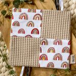 knsiperdoekje beige | regenboogjes roest